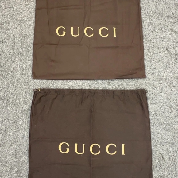 Gucci brown drawstring dust bag (ONE) - Picture 3 of 4